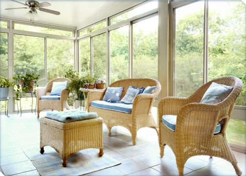 Inside View of Betterliving Four Season Sunroom