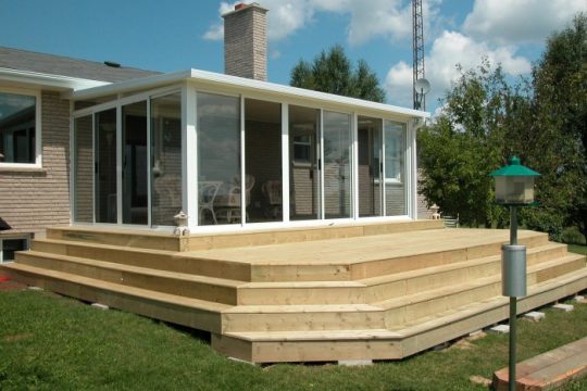 Three Season Sunroom with Deck