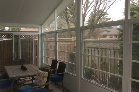 Stacking Window Sunrooms with Kickplate
